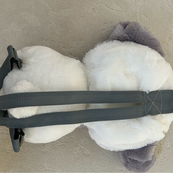 Kawaii Usagi Bunny Stuffed Animal white Gray Backpack soft cute Lolita anime - Picture 10 of 10